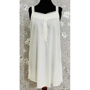 Victorian Cotton Nightgown – Strappy Sleeveless SoieRose SR-1180 – Vintage